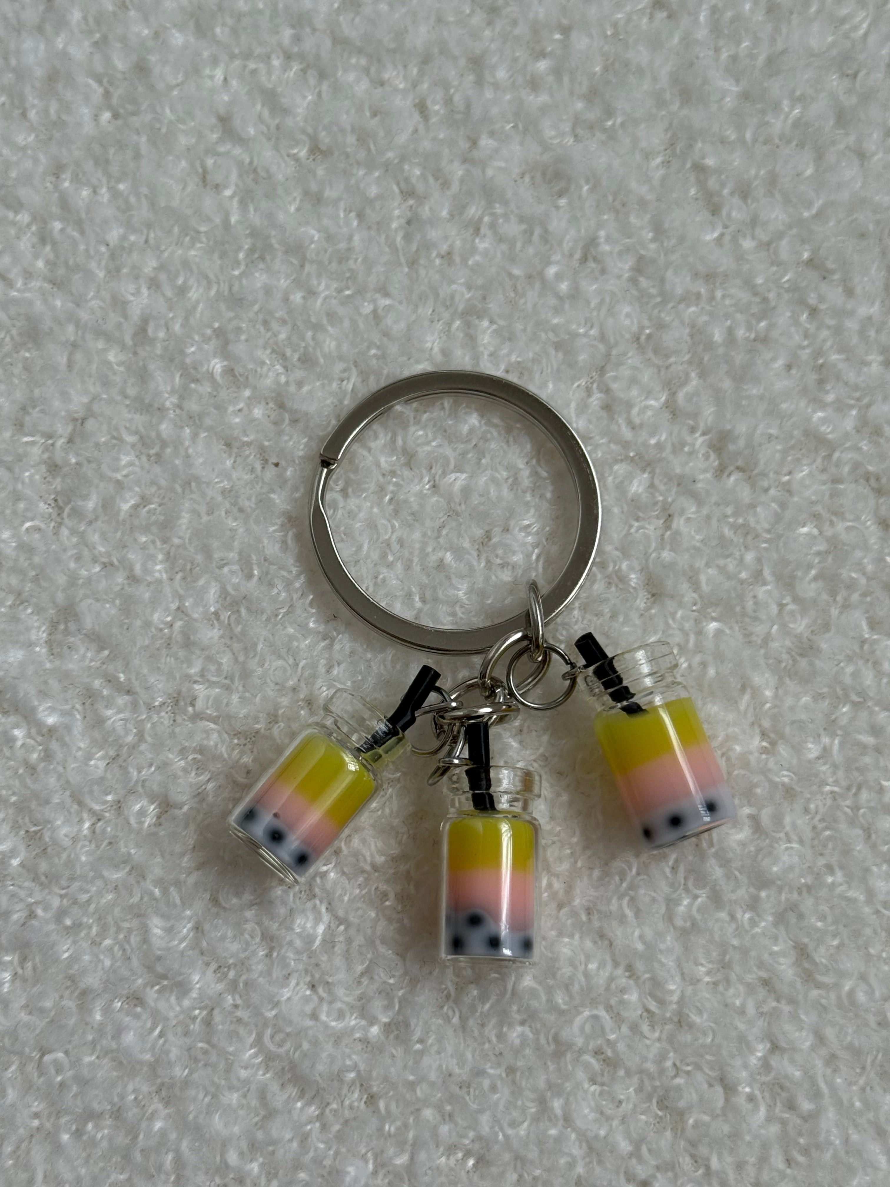 Yellow Drink Keychain