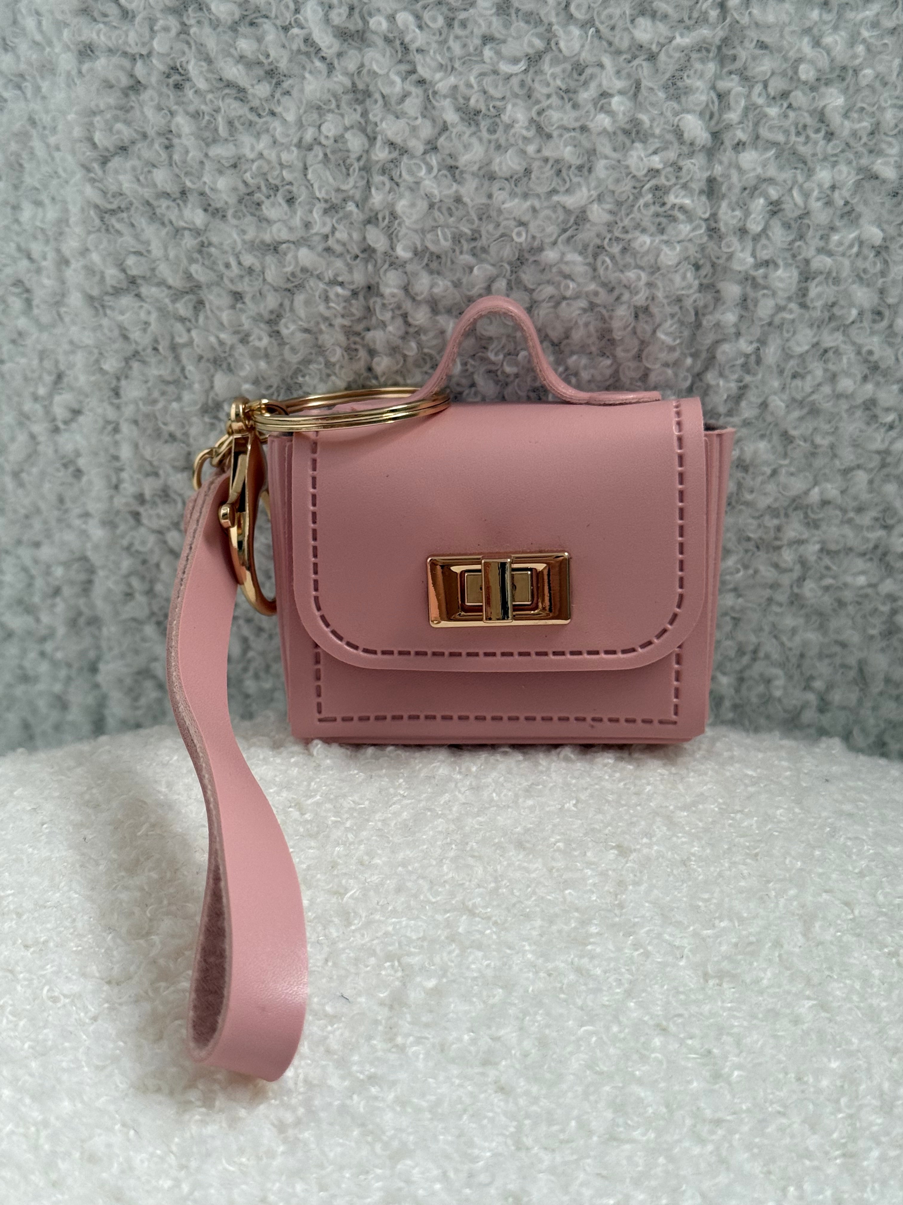 Mini Lederen Accessoiretas Keychain