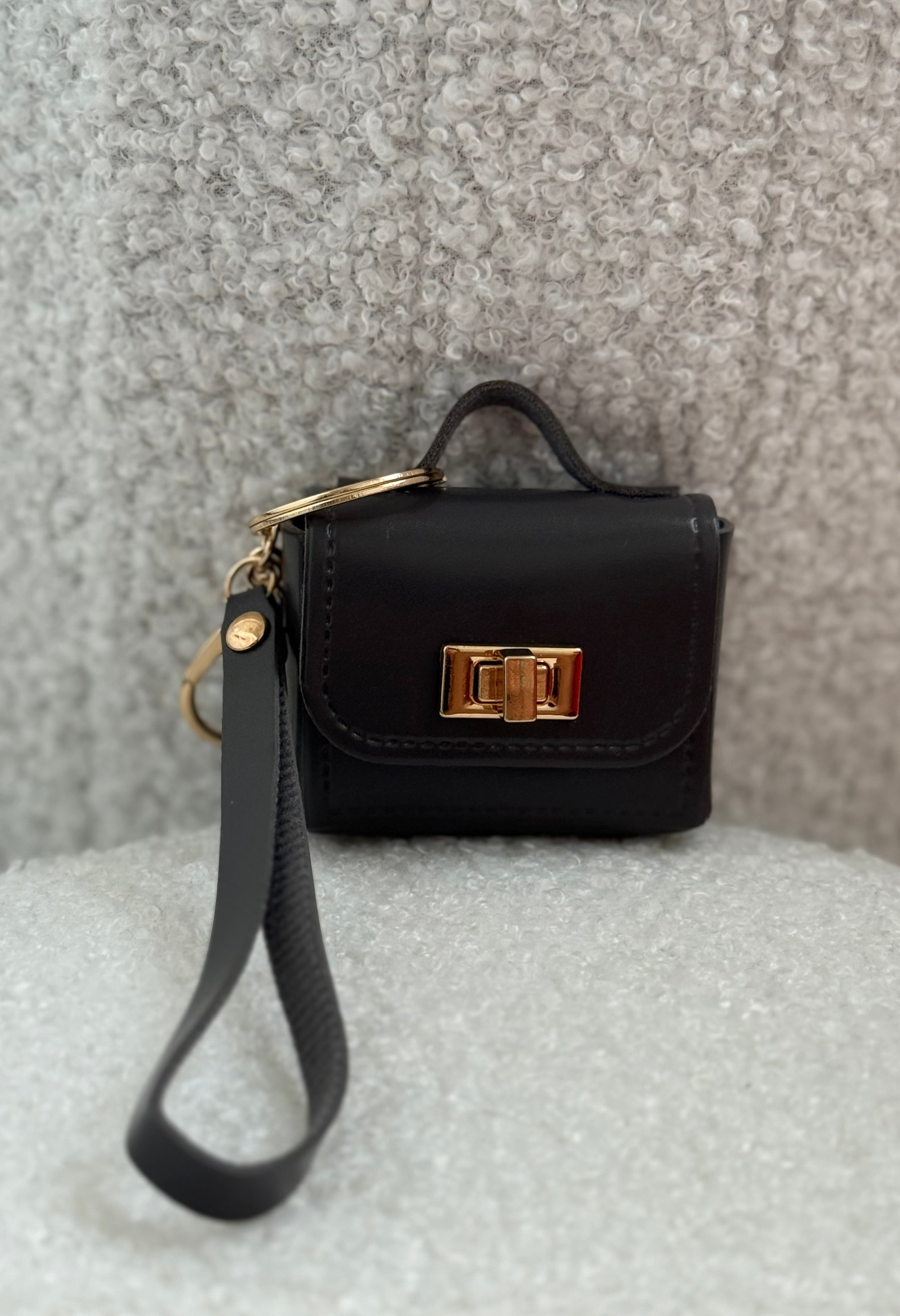 Mini Lederen Accessoiretas Keychain