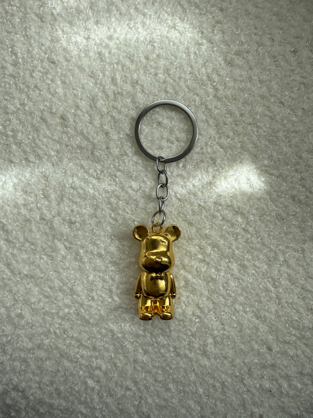 Golden Teddy Keychain