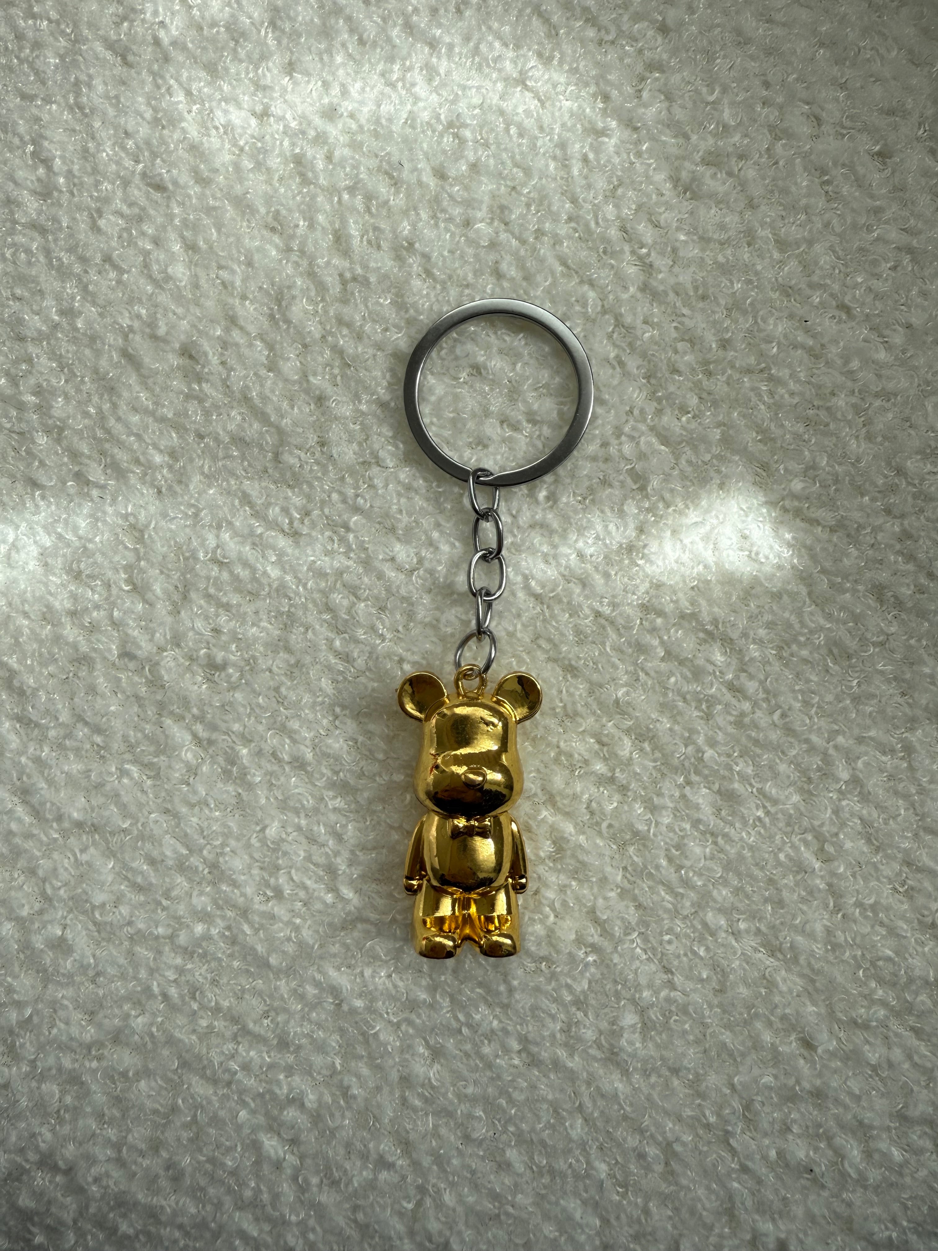 Golden Teddy Keychain