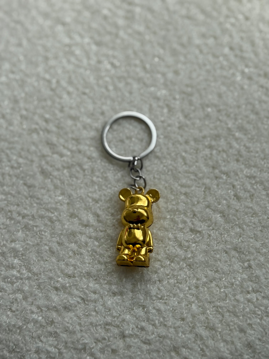 Golden Teddy Keychain